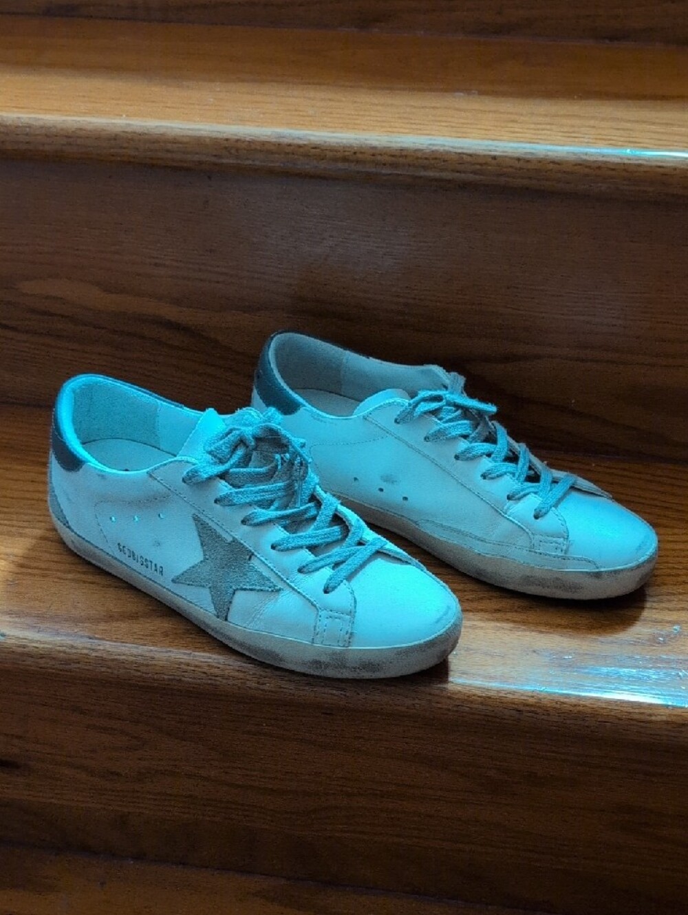 Golden Goose Superstar Sneakers with Grey Star. Size 9